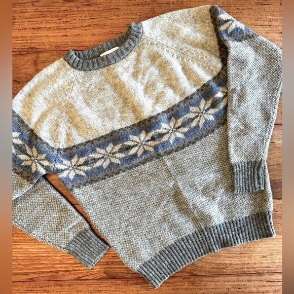 Vintage McGregor Woolblend Crewneck Nordic Sweater / large - Picture 1 of 10